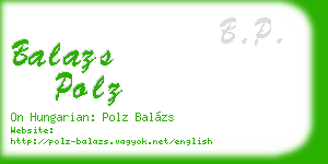balazs polz business card